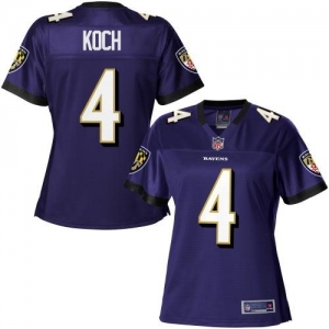 Pro Line Women's Baltimore Ravens Sam Koch Team Color Jersey