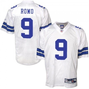 Reebok Tony Romo Dallas Cowboys Premier Tackle Twill Jersey - Wh