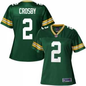 Pro Line Women's Green Bay Packers Mason Crosby Team Color Jerse