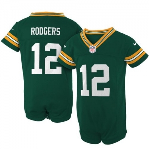 Nike Aaron Rodgers Green Bay Packers Newborn Game Romper Jersey