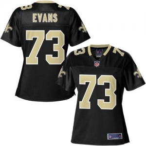 Pro Line Women's New Orleans Saints Jahri Evans Team Color Jerse