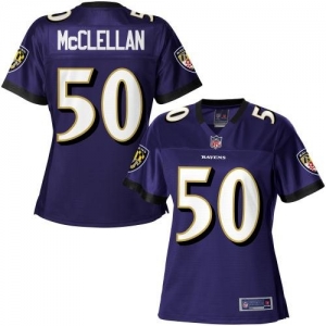 Pro Line Women's Baltimore Ravens Albert McClellan Team Color Je