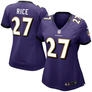 Nike Ray Rice Baltimore Ravens Women's Game Jersey - Purple