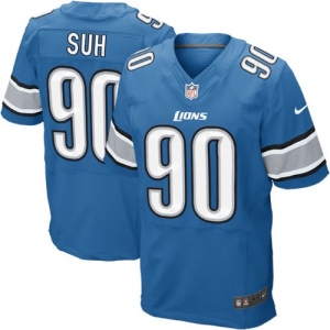 Nike Ndamukong Suh Detroit Lions Elite Jersey - Light Blue