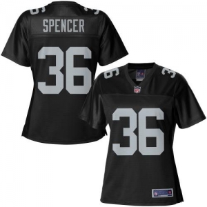 Pro Line Women's Oakland Raiders Shawntae Spencer Team Color Jer