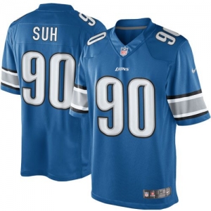 Nike Ndamukong Suh Detroit Lions The Limited Jersey - Light Blue