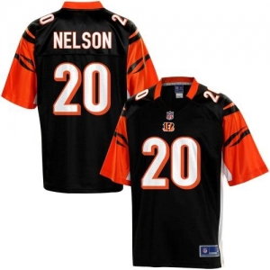 Pro Line Men's Cincinnati Bengals Reggie Nelson Team Color Jerse