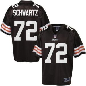 Pro Line Men's Cleveland Browns Mitchell Schwartz Team Color Jer