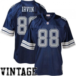 Dallas Cowboys #88 Michael Irving Navy Blue 1992 Throwback Colle