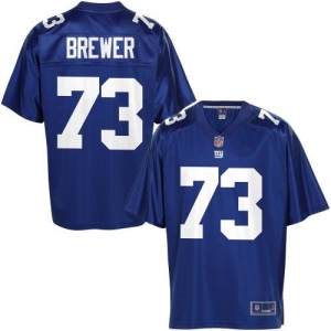 Pro Line Men's New York Giants James Brewer Team Color Jersey