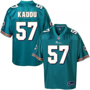 Pro Line Men's Miami Dolphins Josh Kaddu Team Color Jersey