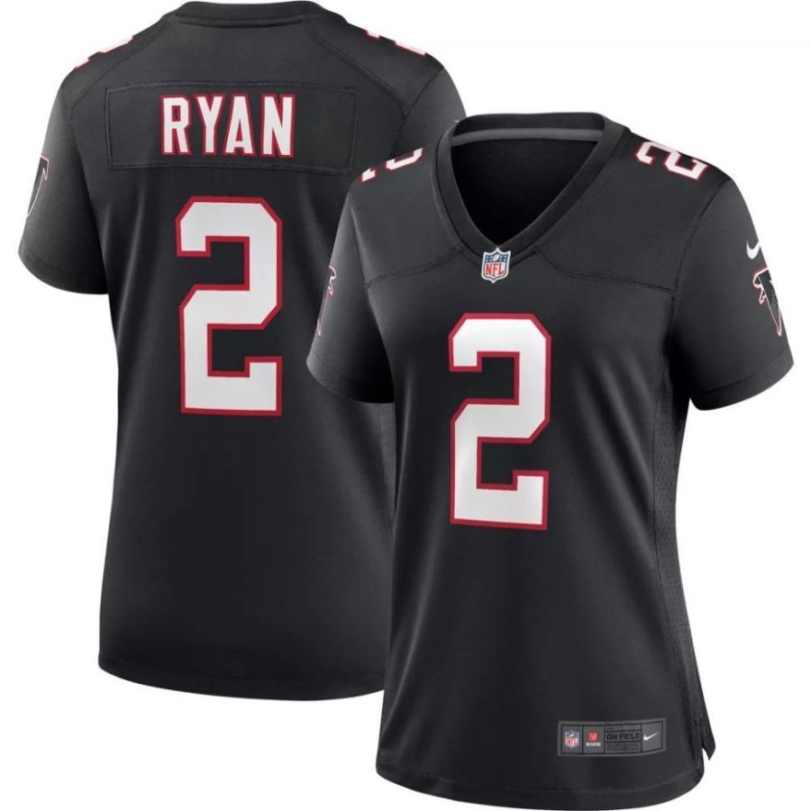 Nike Women's Atlanta Falcons Matt Ryan #2 Black Game Jersey