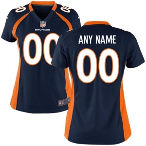 Nike Denver Broncos Women's Custom Game Jersey - Navy Blue