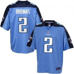 Pro Line Men's Tennessee Titans Rob Bironas Team Color Jersey