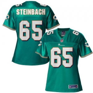 Pro Line Women's Miami Dolphins Eric Steinbach Team Color Jersey