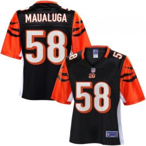 Pro Line Women's Cincinnati Bengals Rey Maualuga Team Color Jers