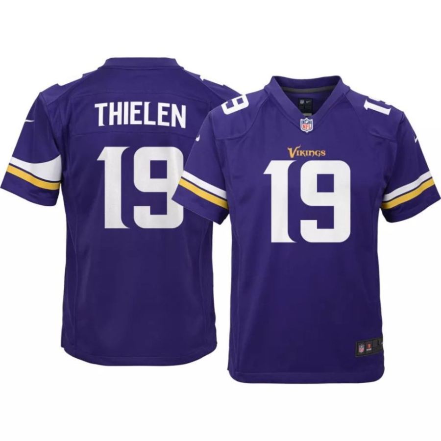 Nike Youth Minnesota Vikings Adam Thielen #19 Purple Game Jersey