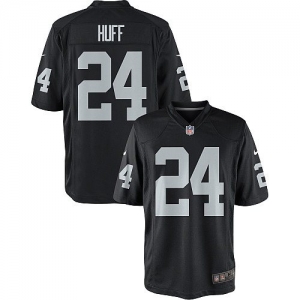 Nike Michael Huff Oakland Raiders Youth Game Jersey - Black