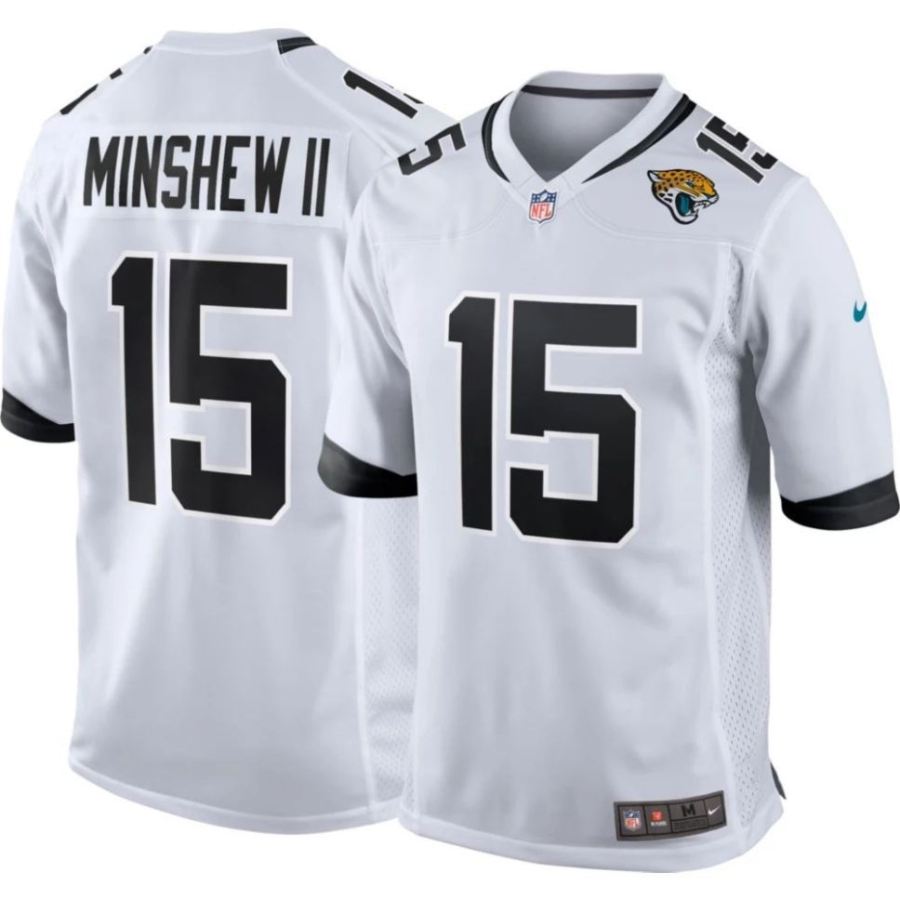 Nike Men's Jacksonville Jaguars Gardner Minshew II #15 White Gam