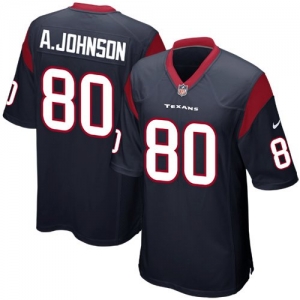 Nike Andre Johnson Houston Texans Game Jersey - Navy Blue