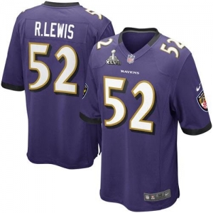 Nike Ray Lewis Baltimore Ravens Super Bowl XLVII Game Jersey - P