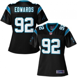 Pro Line Women's Carolina Panthers Dwan Edwards Team Color Jerse