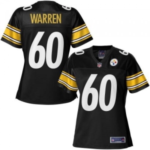 Pro Line Women's Pittsburgh Steelers Greg Warren Team Color Jers