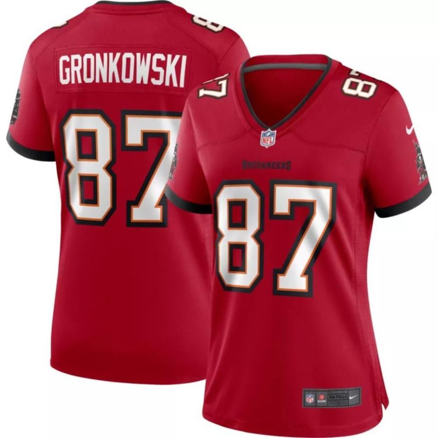 Nike Women's Tampa Bay Buccaneers Rob Gronkowski #87 Red Game Je