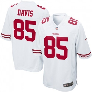 Nike Vernon Davis San Francisco 49ers Game Jersey - White