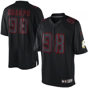 Nike Brian Orakpo Washington Redskins Youth Impact Jersey - Blac