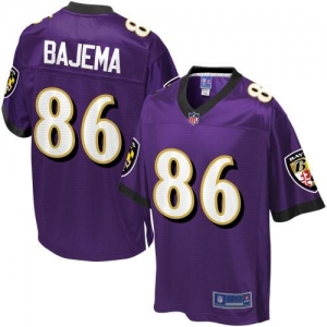 Pro Line Men's Baltimore Ravens Billy Bajema Team Color Jersey