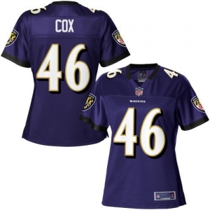 Pro Line Women's Baltimore Ravens Morgan Cox Team Color Jersey