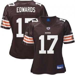 Reebok NFL Equipment Cleveland Browns #17 Braylon Edwards Brown