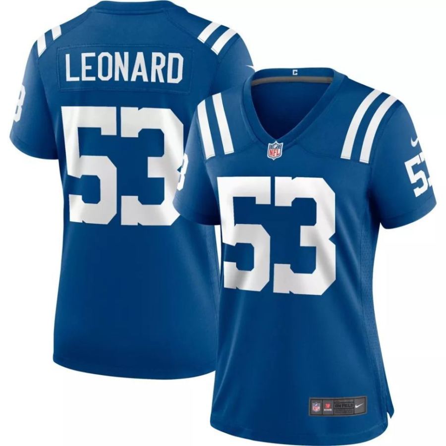 Nike Women's Indianapolis Colts Darius Leonard #53 Blue Game Jer