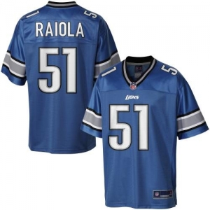 Pro Line Men's Detroit Lions Dominic Raiola Team Color Jersey