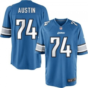 Nike Youth Detroit Lions Rodney Austin Team Color Game Jersey