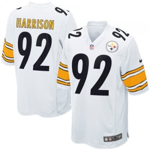 Nike James Harrison Pittsburgh Steelers Youth Game Jersey - Whit