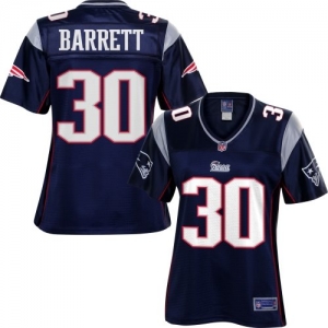 Pro Line Women's New England Patriots Josh Barrett Team Color Je