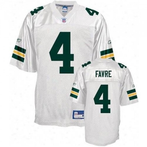 Reebok Brett Favre Green Bay Packers Youth Replica Jersey - Whit