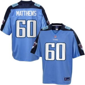 Pro Line Men's Tennessee Titans Kevin Matthews Team Color Jersey