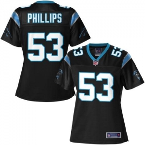 Pro Line Women's Carolina Panthers Jason Phillips Team Color Jer