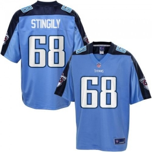 Pro Line Men's Tennessee Titans Byron Stingily Team Color Jersey