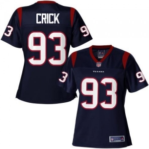 Pro Line Women's Houston Texans Jared Crick Team Color Jersey