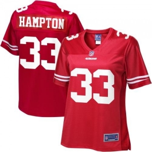 Pro Line Women's San Francisco 49ers Jewel Hampton Team Color Je