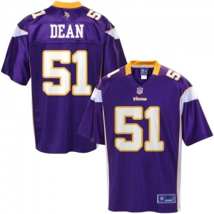 Pro Line Men's Minnesota Vikings Larry Dean Team Color Jersey