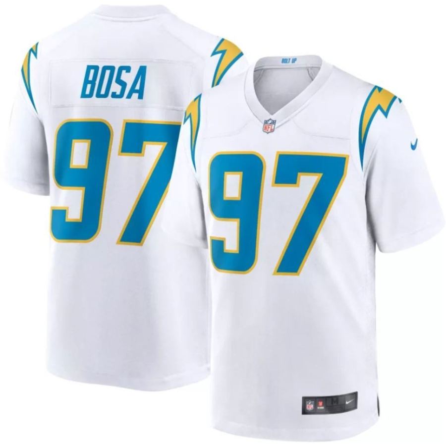 Nike Men's Los Angeles Chargers Joey Bosa #97 White Game Jersey