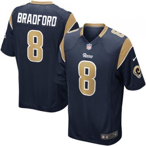 Nike Sam Bradford St. Louis Rams Game Jersey - Navy Blue