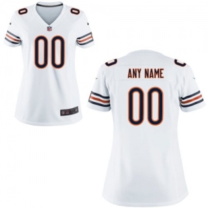 Nike Women's Chicago Bears Customized White Game Jersey