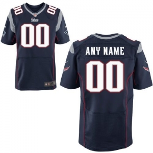 Nike New England Patriots Customized Elite Jersey - Navy Blue