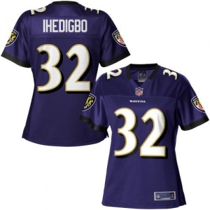 Pro Line Women's Baltimore Ravens James Ihedigbo Team Color Jers